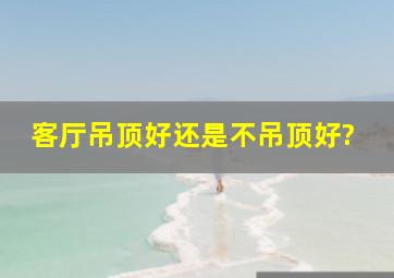 客厅吊顶好还是不吊顶好?