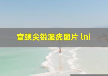 宫颈尖锐湿疣图片 lni