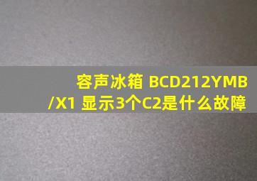 容声冰箱 BCD212YMB/X1 显示3个C2是什么故障