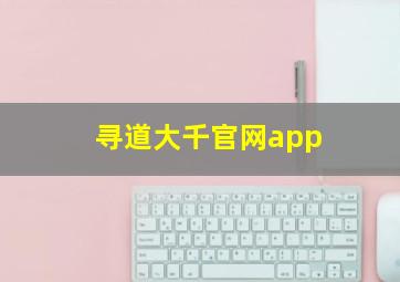 寻道大千官网app