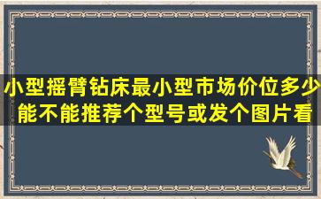 小型摇臂钻床(最小型)市场价位多少 能不能推荐个型号或发个图片看看 ...