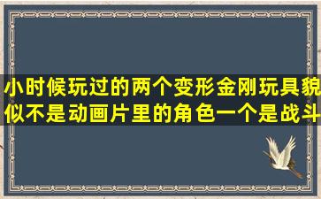 小时候玩过的两个变形金刚玩具,貌似不是动画片里的角色,一个是战斗...