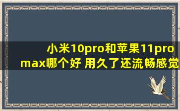 小米10pro和苹果11promax哪个好 用久了还流畅,感觉新出的小米10pro...