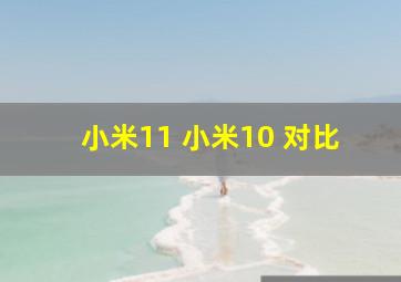 小米11 小米10 对比