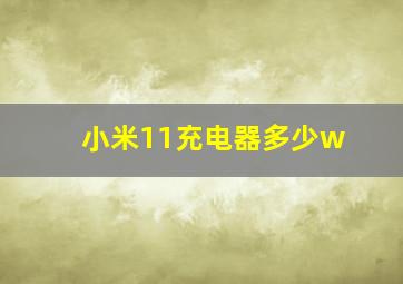 小米11充电器多少w