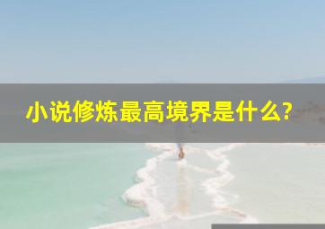 小说修炼最高境界是什么?