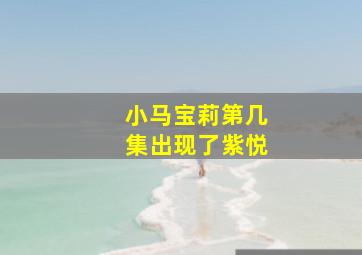 小马宝莉第几集出现了紫悦