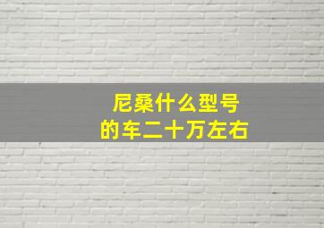 尼桑什么型号的车二十万左右