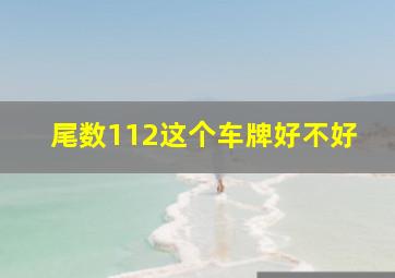 尾数112这个车牌好不好