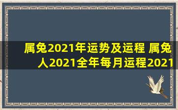 属兔2021年运势及运程 属兔人2021全年每月运程2021年生肖运程