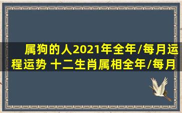 属狗的人2021年全年/每月运程运势 十二生肖(属相)全年/每月运程...