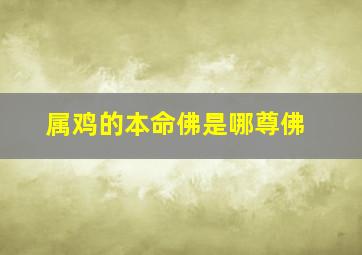 属鸡的本命佛是哪尊佛