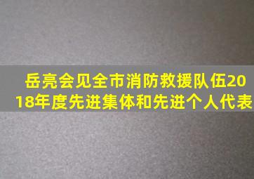 岳亮会见全市消防救援队伍2018年度先进集体和先进个人代表