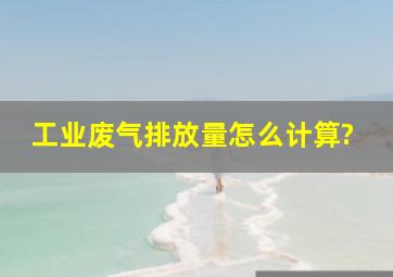 工业废气排放量怎么计算?