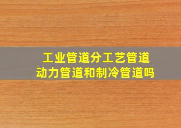 工业管道分工艺管道,动力管道和制冷管道吗