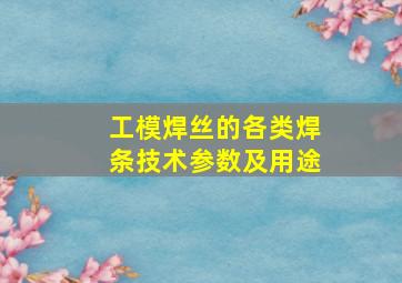 工模焊丝的各类焊条技术参数及用途