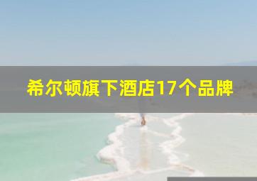 希尔顿旗下酒店17个品牌