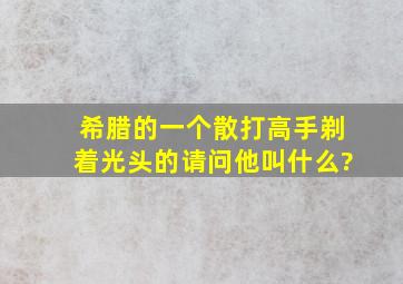 希腊的一个散打高手,剃着光头的,请问他叫什么?