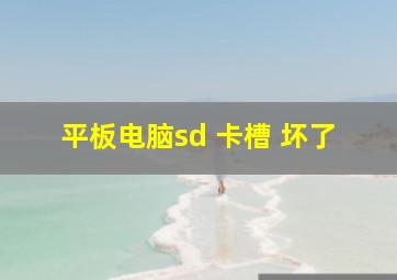 平板电脑sd 卡槽 坏了