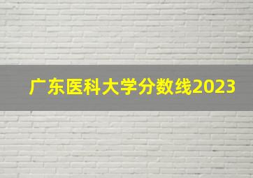 广东医科大学分数线2023