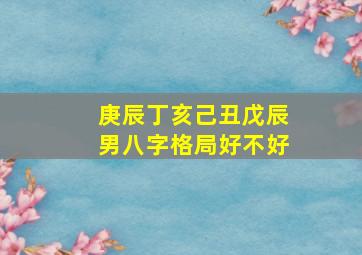 庚辰丁亥己丑戊辰男八字格局好不好