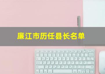 廉江市历任县长名单