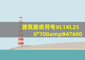 建筑图纸符号XL1(XL)250*700/600