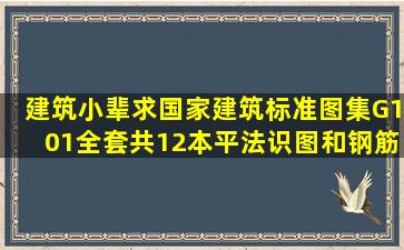 建筑小辈求《国家建筑标准图集G101全套共12本》《平法识图和钢筋