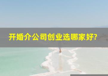 开婚介公司创业选哪家好?