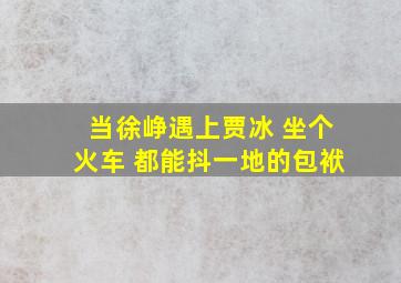 当徐峥遇上贾冰 坐个火车 都能抖一地的包袱