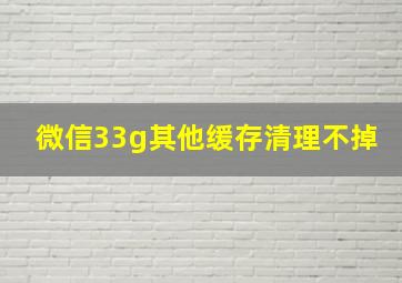 微信33g其他缓存清理不掉