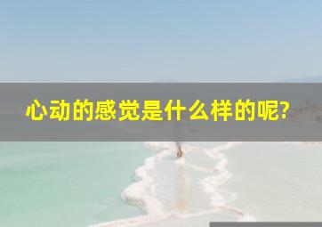 心动的感觉是什么样的呢?