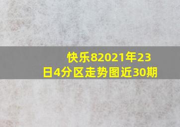 快乐82021年23日4分区走势图近30期