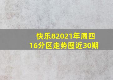 快乐82021年周四16分区走势图近30期