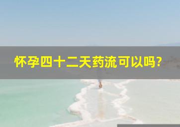 怀孕四十二天药流可以吗?