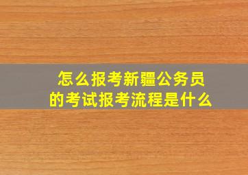 怎么报考新疆公务员的考试(报考流程是什么(