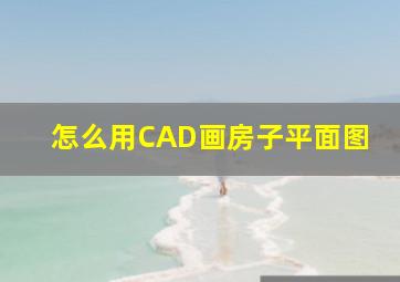 怎么用CAD画房子平面图(