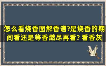 怎么看烧香图解(香谱)?是烧香的期间看,还是等香燃尽再看? 看香灰的...