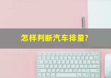 怎样判断汽车排量?