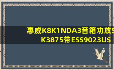 惠威K8K1NDA3音箱功放SK3875带ESS9023USB解码?