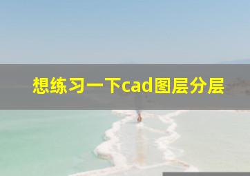 想练习一下cad图层分层