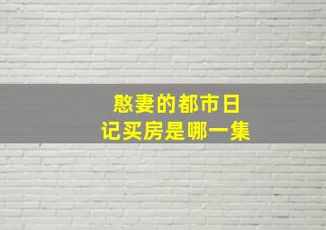 憨妻的都市日记买房是哪一集