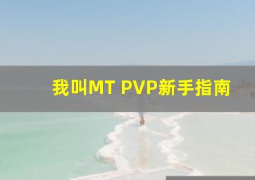 我叫MT PVP新手指南