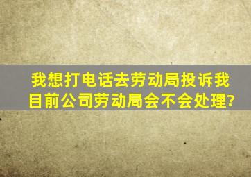 我想打电话去劳动局投诉我目前公司,劳动局会不会处理?