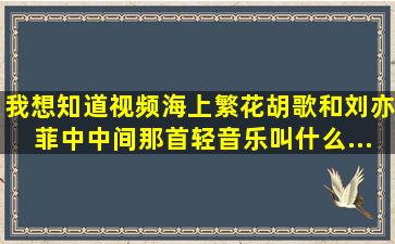 我想知道视频《海上繁花》(胡歌和刘亦菲)中,中间那首轻音乐叫什么...