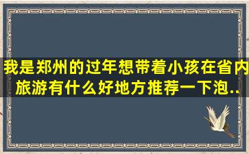 我是郑州的,过年想带着小孩在省内旅游,有什么好地方推荐一下。泡...