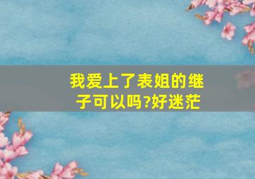 我爱上了表姐的继子可以吗?好迷茫