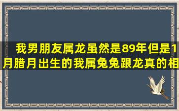 我男朋友属龙,虽然是89年但是1月(腊月)出生的,我属兔,兔跟龙真的相克...