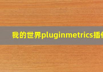 我的世界pluginmetrics插件