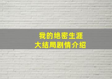 我的绝密生涯大结局剧情介绍